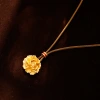 Hyacinth tienda de oro mismo estilo nuevo China peony colgante suéter cadena moda versátil temperamento alto sentido otoño invierno accesorios collar details Picture